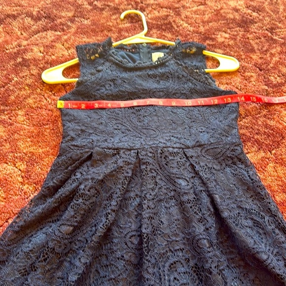 Blush by US Angels Navy Blue Lace Sleeveless Formal Dress size 10 - Picture 6 of 7